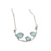 Wholesale Sky blue three sparrow necklace