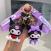 Wholesale Sanrio Kurome Doll Car Keychain Cute Ornament Couple Bag Pendant Soft Plastic Keychain