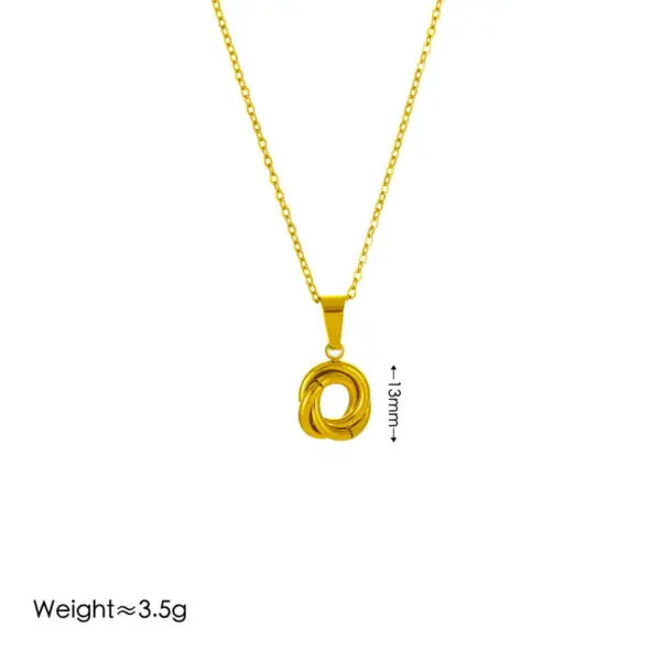 304 Stainless Steel Round Ion Plating (IP) 18K Real Gold Plated Simple Style Roman Style Waterproof Non Tarnish Jewelry Set