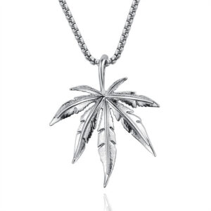 Leaves + stainless steel chain