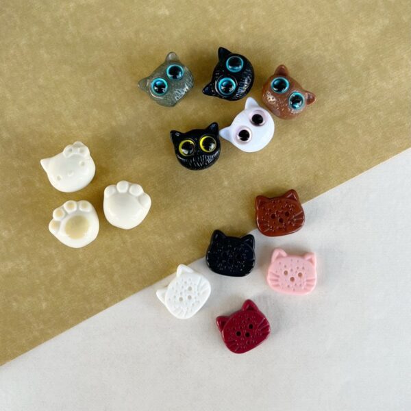 Wholesale Cat head K cat loose beads string Charms