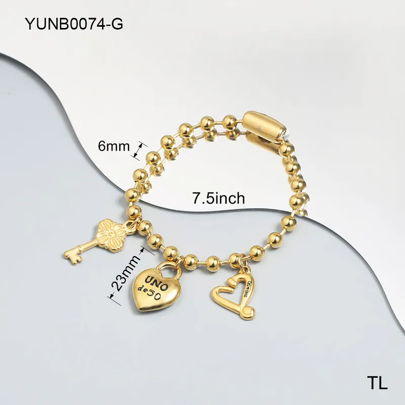 Wholesale PVD Coated Real Gold Plated 18K Gold Solid Color 304 Stainless Steel Simple Style Streetwear Waterproof Non Tarnish 304 Stainless Steel Brac