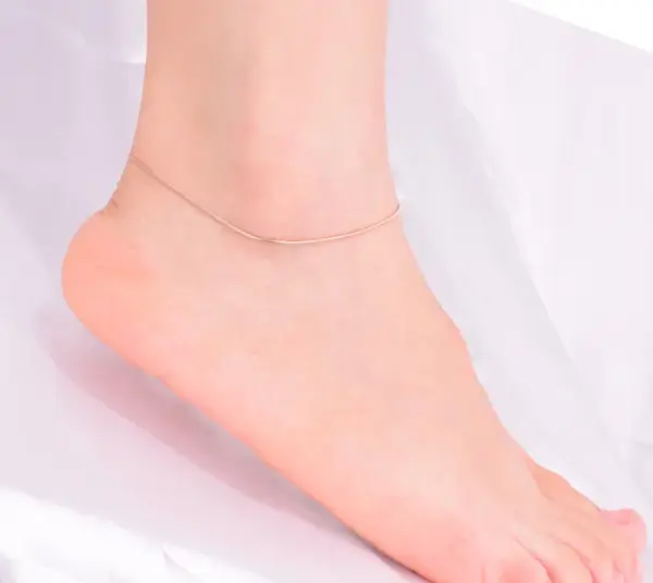 Wholesale Printing Anklet 304 Stainless Steel Waterproof Non Tarnish No Inlaid PVD Coated 18K Real Gold Plated Women'S Casual Cute Simple Style