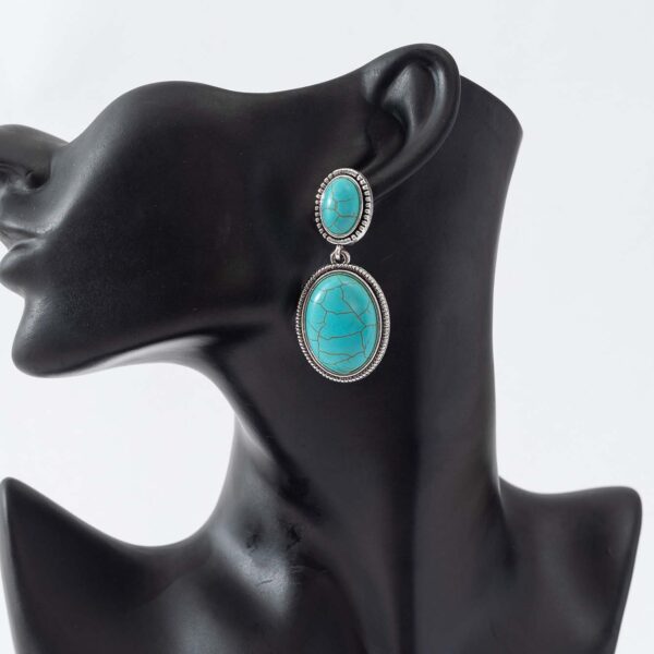 oly-6405bf9de48f13acc11c03ab383affad Wholesale Exaggerated Bohemian Turquoise Drop Earrings