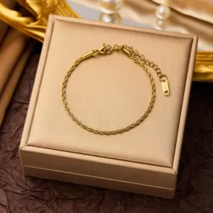 Hemp Flowers Chain Bracelet 5232