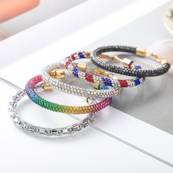 Wholesale Christmas and Independence Day Gradient Color Earrings