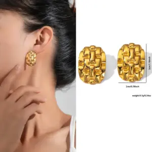 Multi-Layer Pleated Earrings