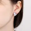 304 Stainless Steel Heart Shape PVD Coated 18K Real Gold Plated Simple Style Waterproof Non Tarnish Ear Studs
