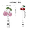 oly-642557a3b3b931d3f58c60223583c69f Wholesale New rhinestone cherry metal retractable and rotatable badge scroll for medical professionals and women, easy-pull buckle