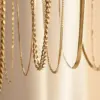Wholesale Jewelry Simple Style Geometric Solid Color Titanium Steel Chain Necklace