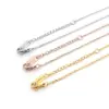 Wholesale PVD Coated Real Gold Plated 18K Gold Geometric Stainless Steel Basic Waterproof Non Tarnish Titanium Steel Necklace