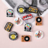 oly-643e162929b43de4148b72de3411354f Wholesale music series silicone beads loose beads simulation retro soft rubber record player op beads DIY jewelry