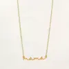 Wholesale Simple Style Letter Stainless Steel Necklace
