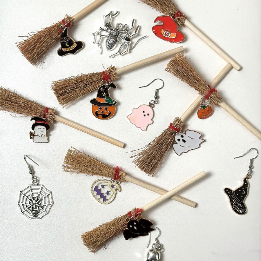 Wholesale Mini witch broom Christmas pendant car ornament
