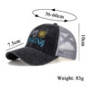 Wholesale Cross-border AliExpress Amazon ebay new letters embroidered horizontal cross net cap baseball cap sun hat B995