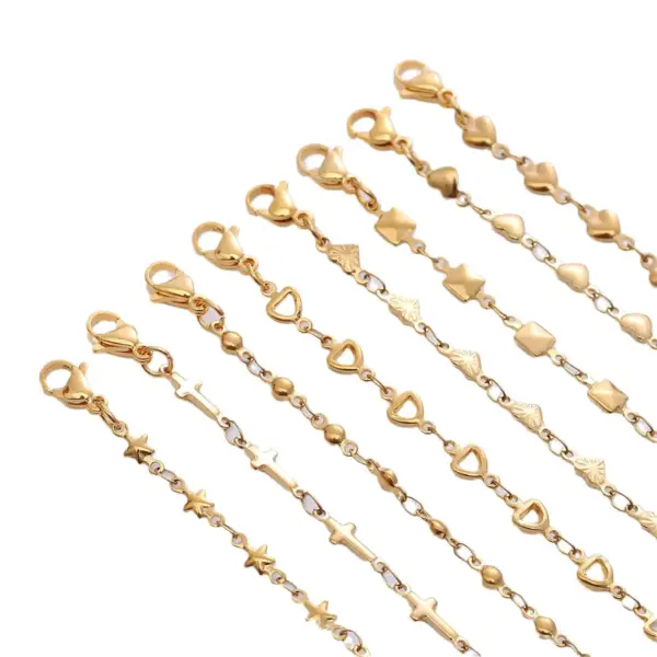 Wholesale Jewelry Simple Style Heart Shape Solid Color 304 Stainless Steel Bracelets Necklace