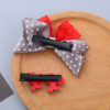 Wholesale Girl's Hair Accessories Resin Bow Hairpin Two-Piece Sunflower Strawberry Cherry Cute Wave Dot Hairpin Set
