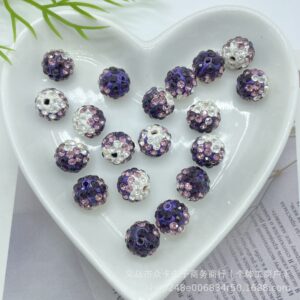 Crystal purple pink purple white gradient