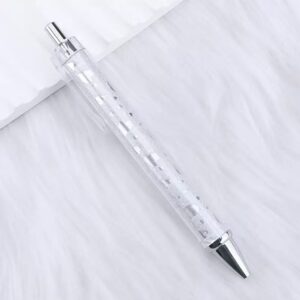 Bullet-shaped 0.7mm black / 20-Glitter Silver Heart