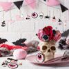 Wholesale 20Pcs Halloween Wooden Hanging Ornaments Pink Black Skull Pumpkin Spider Cat Eyeball with Rope Party Supplies