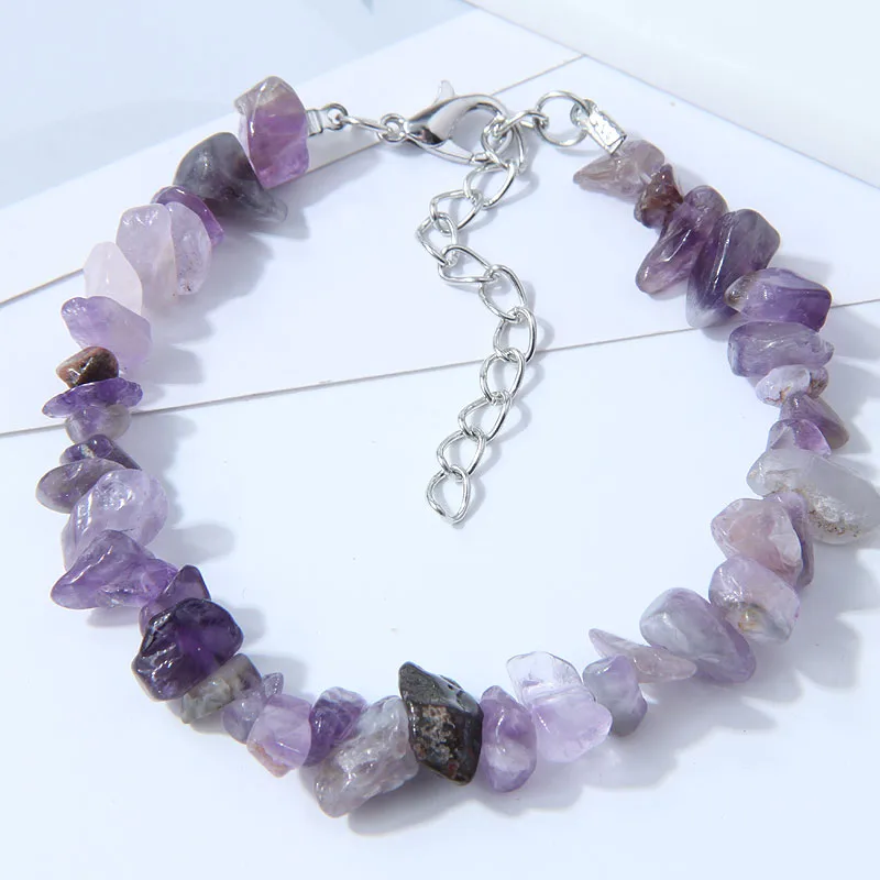 Wholesale Women's Gravel Healing Geometric Bracelets Healing Crystals Jewelry