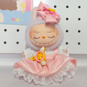 LBB-18 Pink Balala Magical Girl Costume Set (3 Pieces) / Labubu is wearable in its first, second, and third generations.