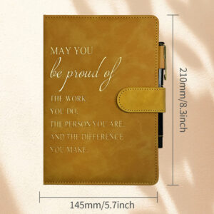 Hemming button ginger yellow (book + pen)