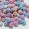 Wholesale cross-border rose ball beads ceramic mud beads heavy industry beaded diamond ball diy mobile phone chain beaded pen accessories