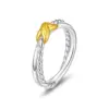 Wholesale Cross Design Stainless Steel PVD Coated Ring Ladies Braided Ring With Minimalist Autumn And Winter Series