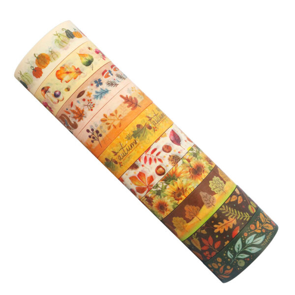 Wholesale Autum Washi Tape Sunflower Autum Creative DIY Decorative Hand Ledger Tape