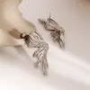 PVD Coated Real Gold Plated Butterfly 304 Stainless Steel Simple Style Classic Style Waterproof Non Tarnish Ear Studs