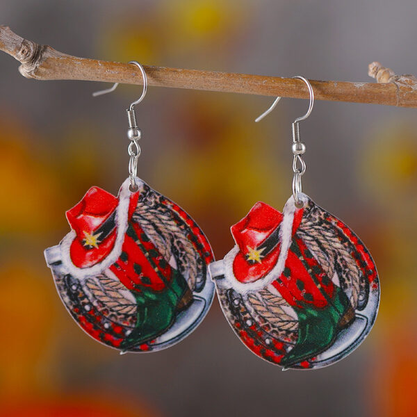 Wholesale Christmas Western Style Acrylic Earrings