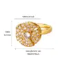 Wholesale Unique Design Rotatable Small Sunflower Ring 18K Gold Plated Stress Relief Style Birthday Festival Gift Elegant Classical Romantic Modern Sweet