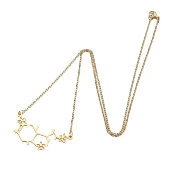 Wholesale Jewelry Retro Geometric 201 Stainless Steel 18K Gold Plated Irregular Plating Stainless Steel Necklaces