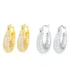 Wholesale New Style Full Diamond Zircon Copper Earrings Nihaojewelry