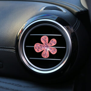 Unscented decorative clip pink 1 flower