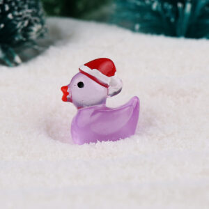 Glow-in-the-dark christmas duck-purple