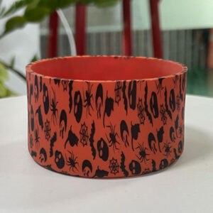 Halloween ghost orange cup cover