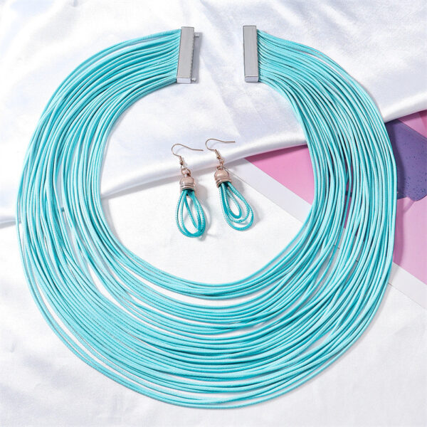 Wholesale European and American Cross-Border New Jewelry, Hand-Woven Necklaces, Fashionable Multi-Layered Women's Clavicle Chains, Personalized Temperament, Various Accessories