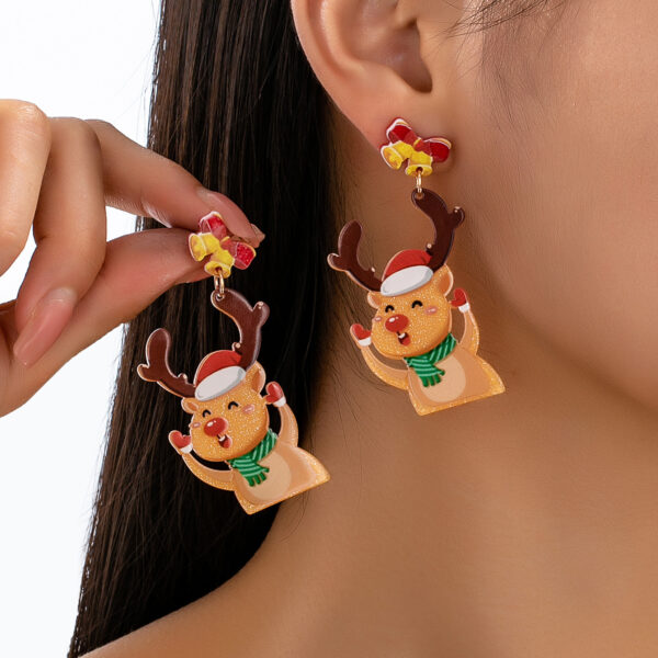Wholesale Snowman Santa Claus Reindeer Cute Earrings