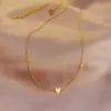 Wholesale Simple Style Heart Shape Titanium Steel Plating Necklace