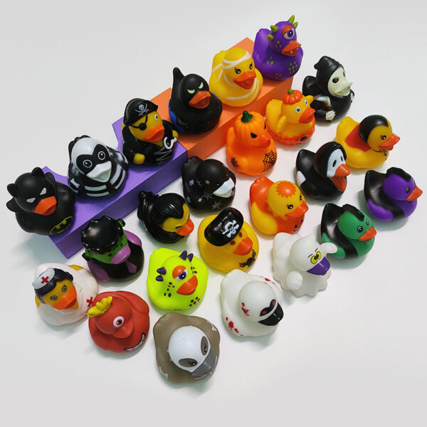 Wholesale Cross-Border Manufacturer Spot Halloween Duck Party Decoration Halloween Water Toys Duck Gifts Amazon Little Yellow Duck