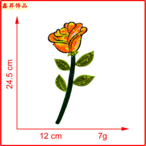 Hot melt glue*yellow*flower*rose straight*height 25cm straight