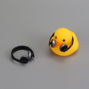 headphones black silver