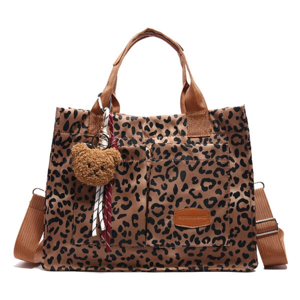 Wholesale Large Capacity Leopard Print Fashion Shoulder Bag Women's New Simple Personality Tote Bag Large Shopping Bag All-match Travel Bag