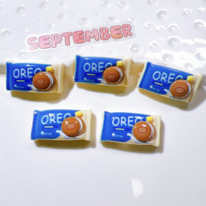 Blue and white candy bag