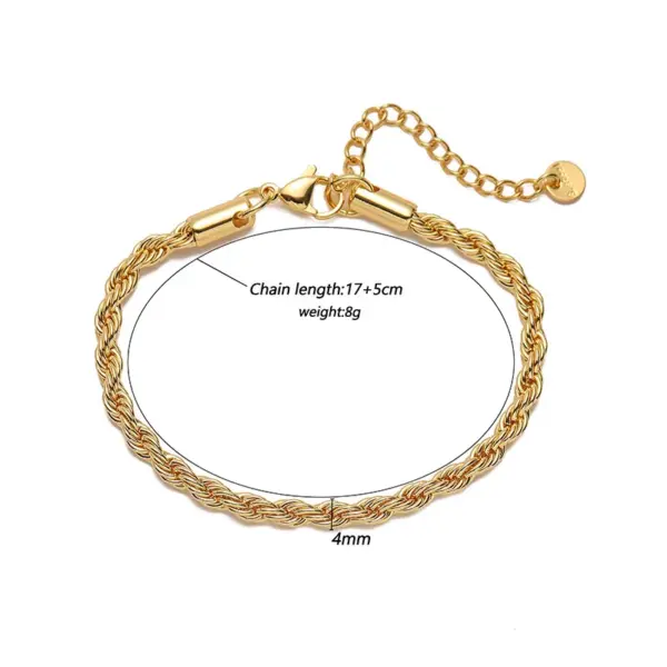 Wholesale Elegant Simple Style Solid Color Stainless Steel Bracelets In Bulk