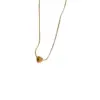 Wholesale Heart Shape Titanium Steel Copper Simple Style Necklace