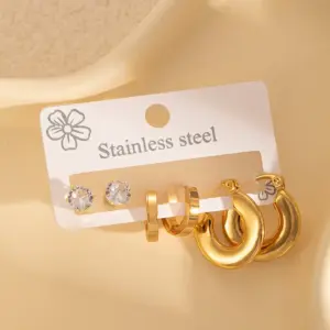 Glossy Earrings Set 1133