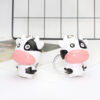 Wholesale Cartoon Sound Glowing Cow Car Keychain Cute Calf Car Pendant Student School Bag Pendant Couple Small